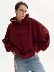 Худи ЧУВСТВУЙ, бордовый