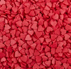 Посыпка Сердечки красные мелкие, 100 г