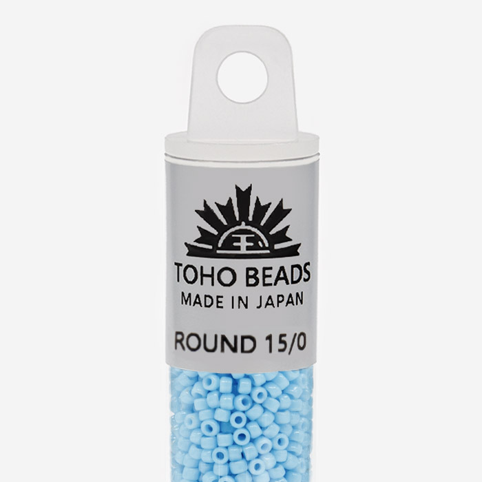 Японский бисер TOHO Round 15/0 (№43), непрозрачный глянцевый