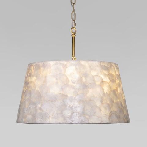 Подвесной светильник Eurosvet 101013/5 латунь/перламутр