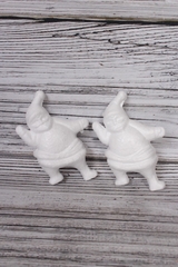 Фигура из пенопласта, Дед мороз, Белый, 2 шт.