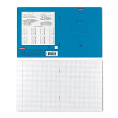
          Тетрадь 18л., клетка, Erich Krause, скрепка, блок офсет, мелованный картон "Классика Neon", голубая