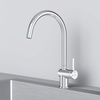 AM.PM Func F8F07000 Смеситель для кухни высокий с С-изливом, хром