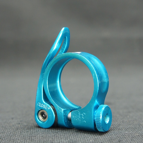 Хомут подседельный Venzo VZ-B11C-001 31,8мм эксцентрик синий