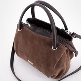 Сумка Саломея 278 эко-замша шоколад