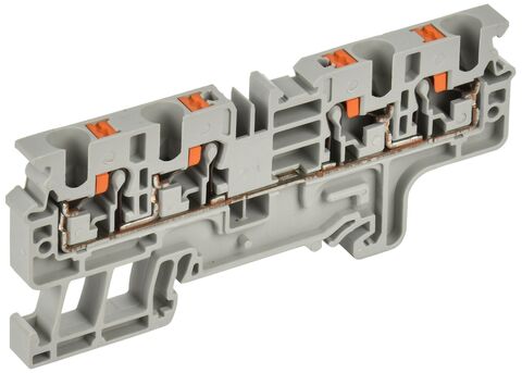 ARMAFIX Клемма Push-in CP-MC 4 вывода 4мм2 серая IEK