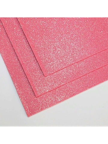 Фоамиран мерцающий клубничное суфле 1,5мм, 60x70см (3шт)