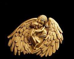 Силиконовый молд Мать-ангел