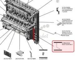 Ricoh RIGHT DOOR BELT Ремень правой дверцы