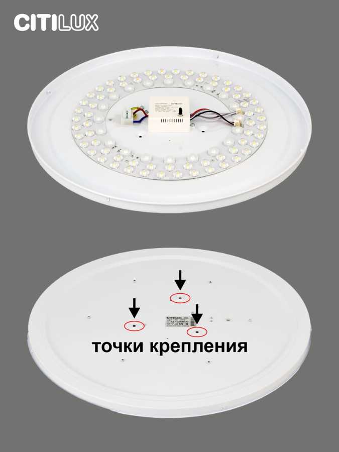 Потолочный светодиодный светильник Citilux Лаконика CL725680G