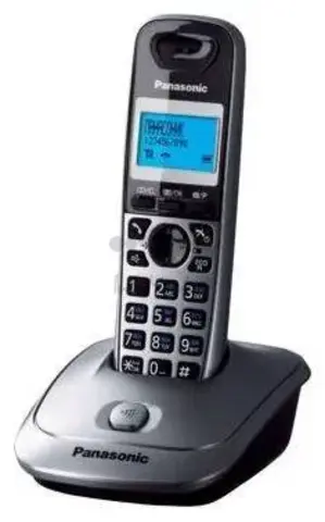 Радио-телефон Dect Panasonic KX-TG2511RUT темно-серый металлик/черный АОН