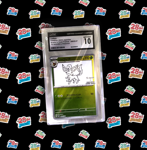 Коллекционная карточка Pokemon (Japan) (CGC 10) Leafeon Yu Nagaba (SV-P-068)