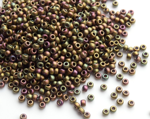 8/0 RR-2035 Matted Metallic Khaki Iris