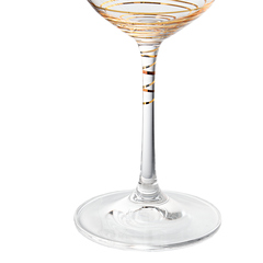 Набор бокалов для вина «Виола» золотая спираль, 350 мл, фото 4