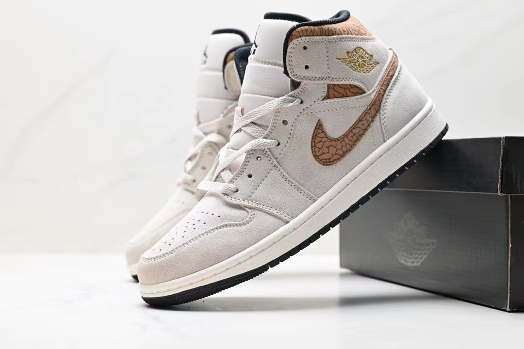 Air Jordan 1 Mid SE Brown Elephant
