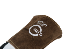 Краги из козьей кожи START Argon (коричнево-белые)