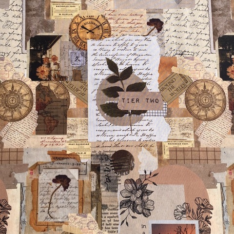 ПРЕДЗАКАЗ, ВИНТАЖНЫЕ ПИСЬМА, 100% хлопок Handmade Fabrics