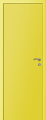 Дверь влагостойкая пластиковая KAPELLI multicolor ДГ RAL 1018 Желтый + коробка
