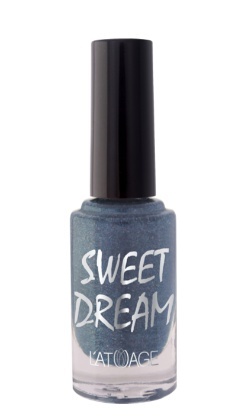 L’atuage Лак для ногтей SWEET DREAM тон 502 серо-синий перламутровый песок 9мл