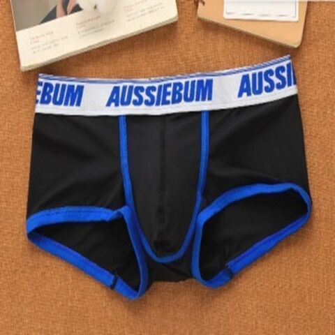 Мужские трусы хипсы черные в сетку Aussiebum