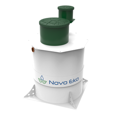 Станция биологической очистки Коло Веси Novo Еко 8 самотечная/ 1600 л. в сутки / до 9 чел. / самотечный сброс (1500x1500x2081см;165кг;) - арт.560231