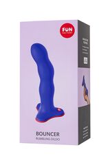 Фиолетовый фаллоимитатор Stubs Bouncer - 18,5 см. - 