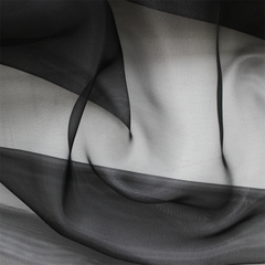 Органза, 150 см, чёрный