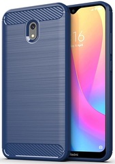 Чехол для Xiaomi Redmi 8A цвет Blue (синий), серия Carbon от Caseport