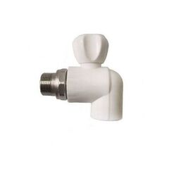 Кран п/радиатор с американкой 25-3/4 штуцер угловой