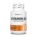 Витамин Д3 2000 МЕ, Vitamin D3 2000 IU, BioTechUSA, 120 таблеток 1