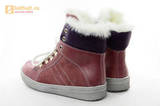 Зимние ботинки для девочек из натуральной кожи на меху Лель на молнии и шнурках, цвет ириc. Изображение 5 из 13.