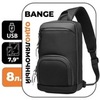 Картинка рюкзак однолямочный Ozuko 9516 Black - 1