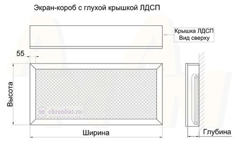 Схема экран-короба 