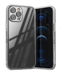 Чехол прозрачный для iPhone 12 Pro Max, противоударный с увеличенными защитными рамками, серия Clear от Caseport
