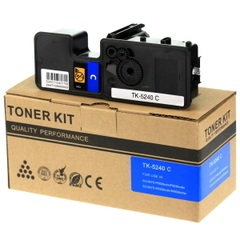Тонер-картридж TK-5240C с чипом для Kyocera (Aquamarine)