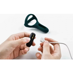 Виброкольцо Magic Motion Rise темно-зелёное