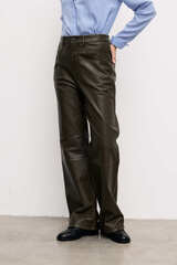Trousers olive color
