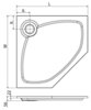 Cezares TRAY-S-P-90-56-W Встраиваемый поддон из искусственного мрамора