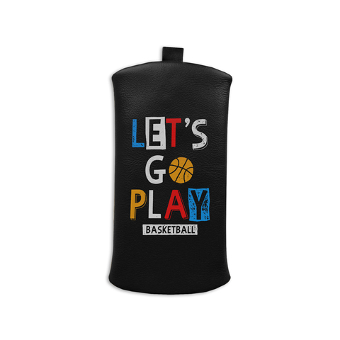 Ключница на молнии "Play basketball", черная