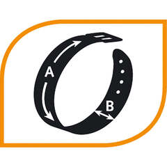 Ferplast CLUB C10/25 ошейник с пластиковым креплением синий