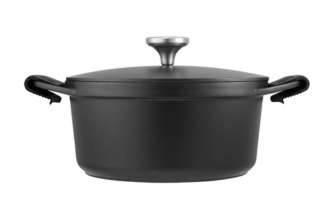 Кастрюля Agile, чёрная, 24 см, 4,2 л