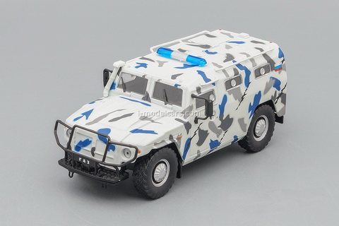 GAZ-233036 Tiger SPM-2 white-gray 1:43 DeAgostini Auto Legends USSR Police #10