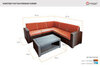 Комплект мебели Rattan Premium Corner, венге