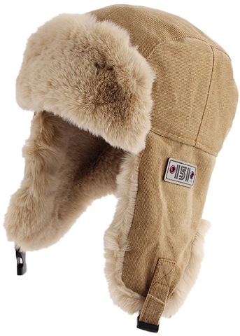 Картинка шапка-ушанка Skully Wear LFM-168 khaki - 7