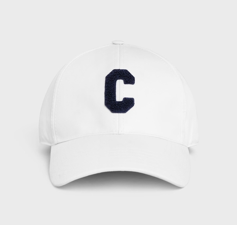 Бейсболка CELINE из хлопка, белый