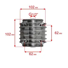 Головка цилиндра QUATTRO ELEMENTI Senza-24 (770-223-029)