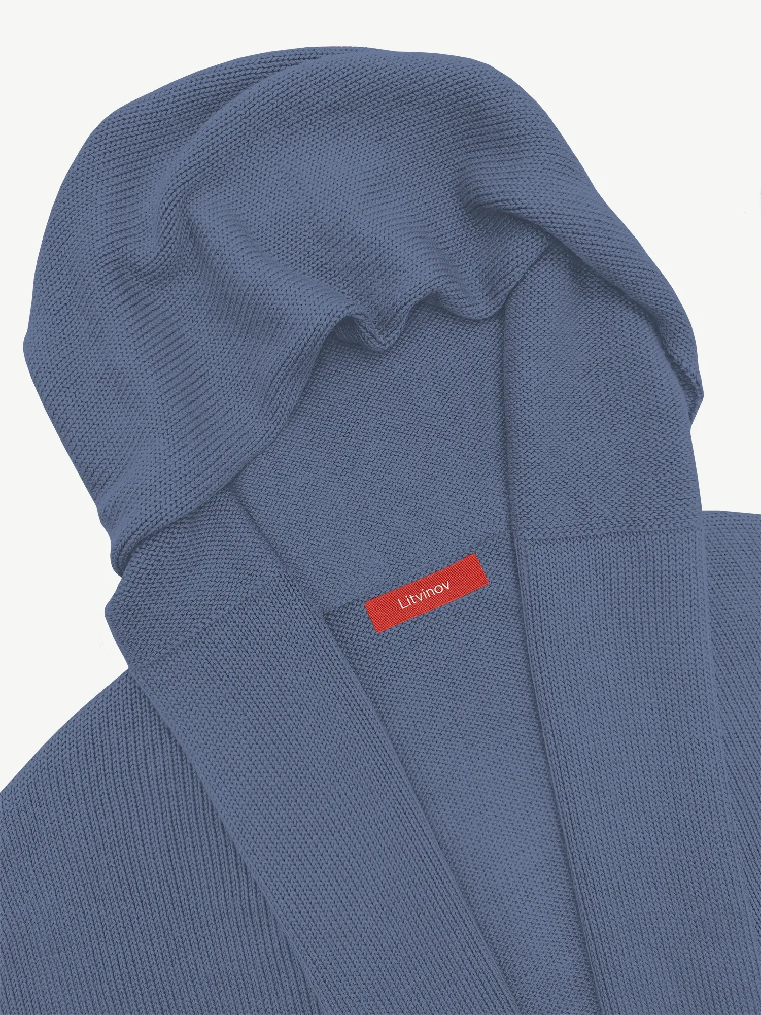 Кардиган с капюшоном из мягкой шерсти