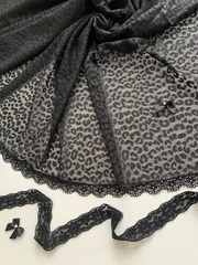 Сетка эластичная черная Лео, Турция