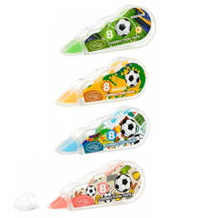 Корректирующая лента Basir, длина 5м, серия "Футбол", 4 шт