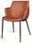 Стул с подлокотниками Sofia, экокожа soft-touch, терракот